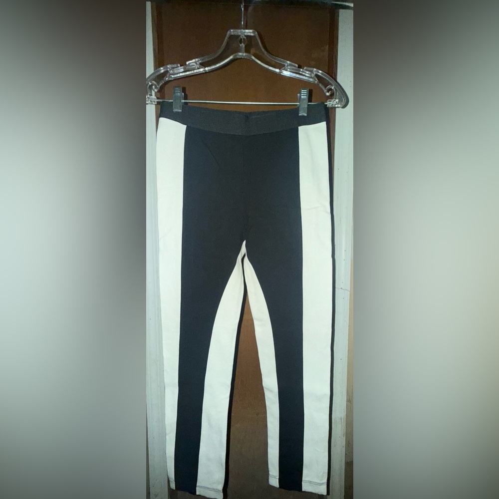 Chic Black and White Striped Pants